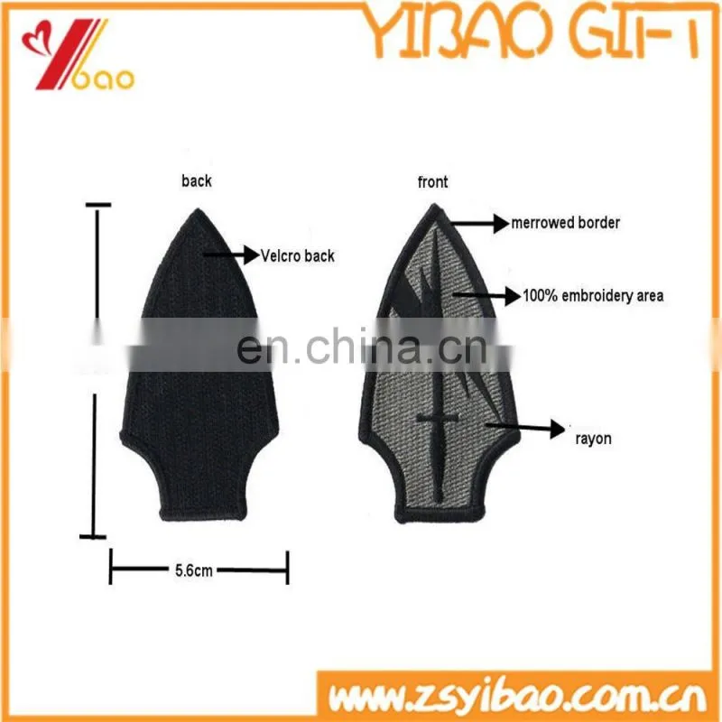 Custom design cheap embroidery patch / design embroidery patch for clothing