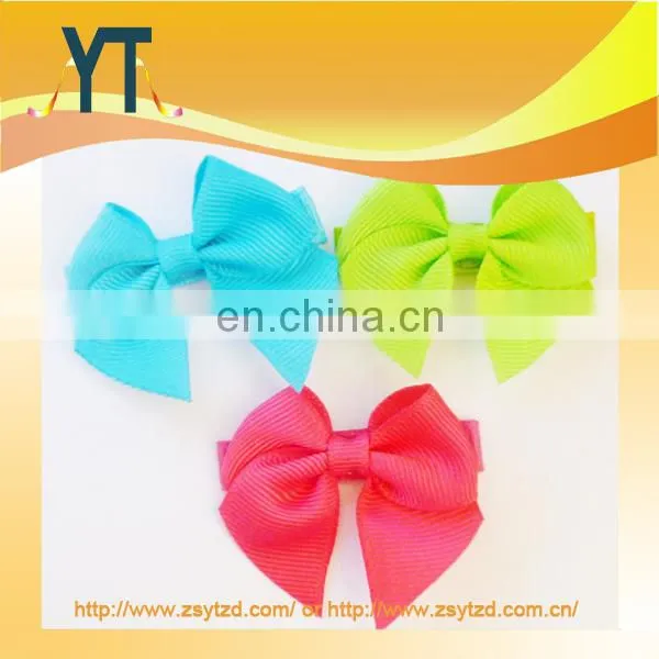 Three Color hair bow With Alligator Clip