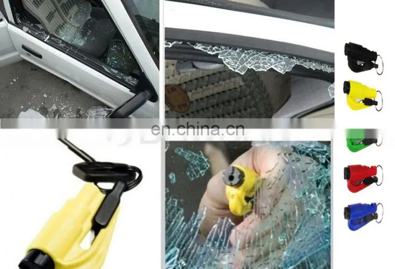 3 in 1 Safeguard Seatbelt Cutter Whistle Emmergency Hammer Car Window Breaker Car Glass Breaker