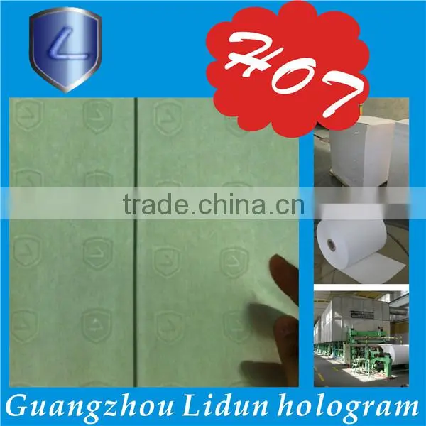 Security thread watermark paper & cotton fiber paper