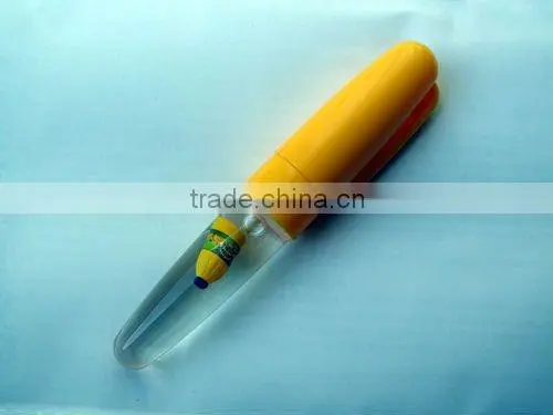 acrylic liquid ballpoint pen with custom floater inside