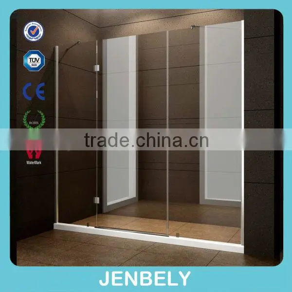 3-doors pivot straight shower screen