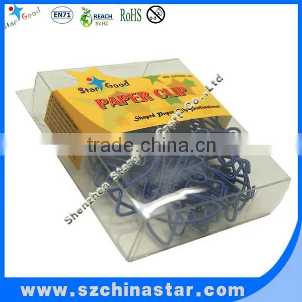 PVC zipper bag with printing paper clip