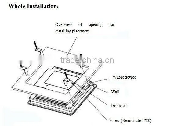 7" LCD Stand-Alone Touch Panel Computer With WinCE 5.0