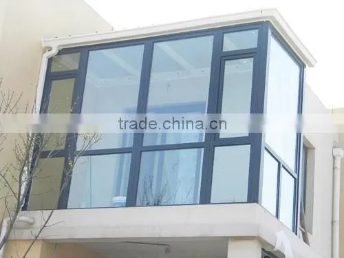 aluminium windows with double glaze glass for prefab homes