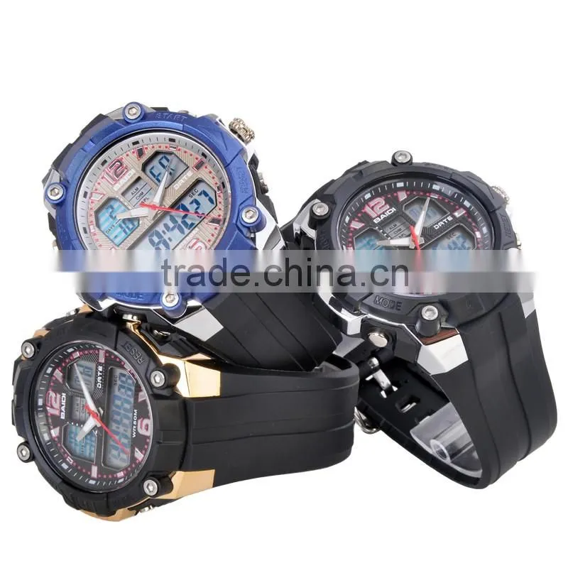 led watch sport stainless steel back watch stainless steel back 5 atm water resistant
