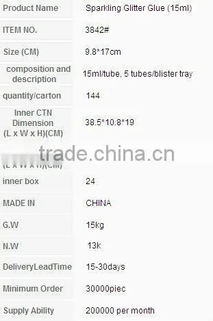 TARGET Audited Supplier,fantasy color glitter glue
