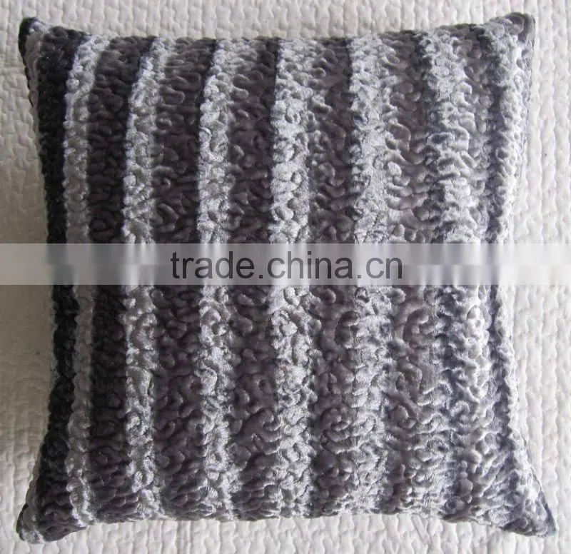 silk velvet embroidery Cushion