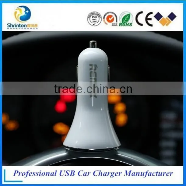 REMAX USB 3 Port Smart IC Car Charger for Samsung Galaxy S5 Note 4