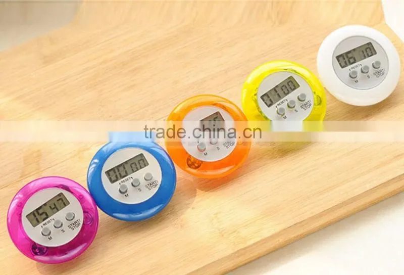 5 Color In Stock Yellow/Orange/White/Blue/Purple Factory Price Electronic Round Count Down Timer