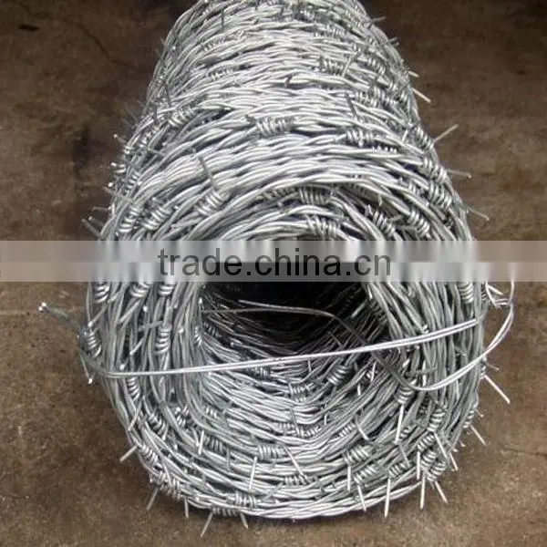 High quality galvanized 14 gauge barbed wire in store(supplier)