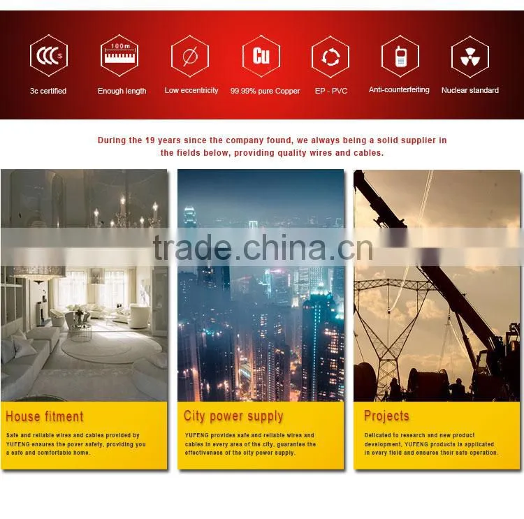 IEC60227 Standard 1.5mm 2.5mm 4mm 6mm Cable Factory Price Electrical Wire