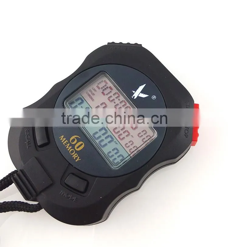 Hot Selling Digital Electronic Stopwatch With 60 Memories