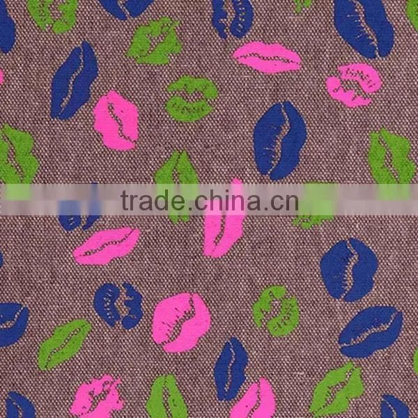 canvas fabric wholesale /Soft handfeeling cotton polyester fabric for child room sofa