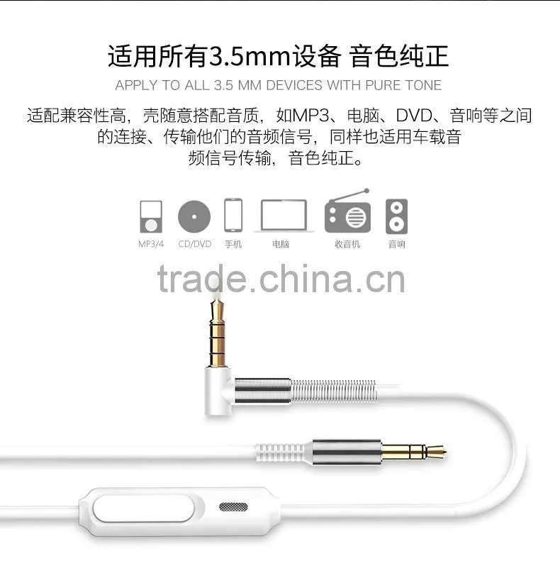 Joyroom S602 3.5mm Audio Cable 1.5M Universal Aux Spring Ure Stereo Audio Cable Male to Male MT-5794