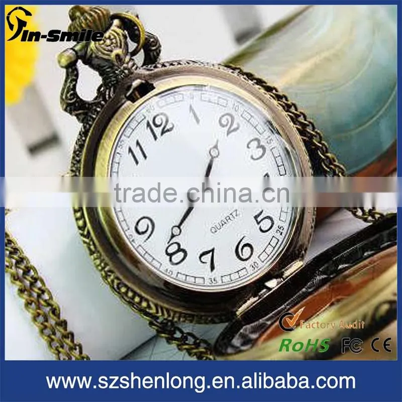 Cheap antique color pocket watch ,fashion design pocket watch