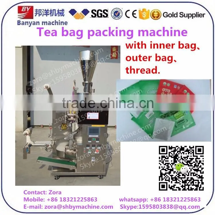 Automatic PLC Control touch screen Tea bag packing machine high speed