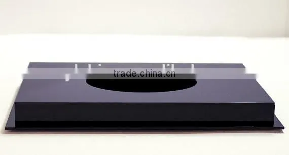 Customized Football display case full size cut out base holds ball 85% UV filtering acrylic memorabilia collectible showcase