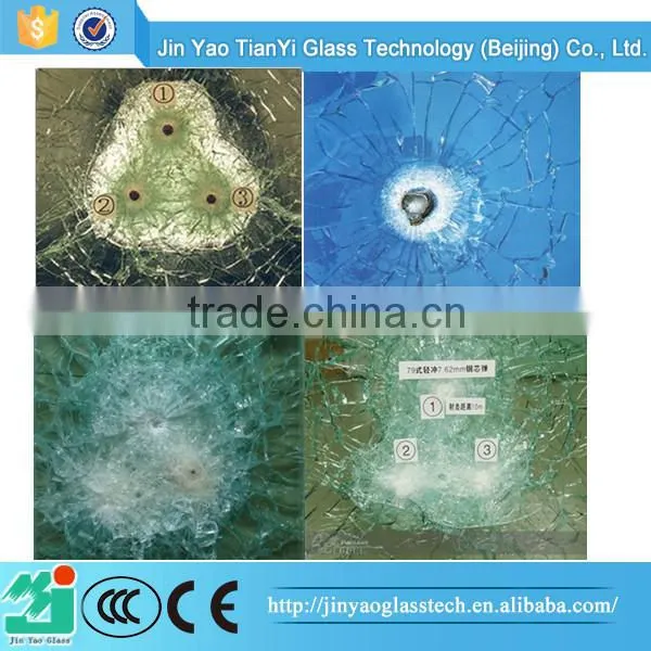 china elegant high quality AK47 bullet proof glass