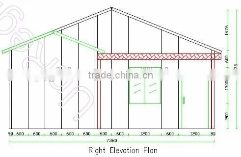Hot Sale!! new design elegant prefabricated residential house quick assembly modular house