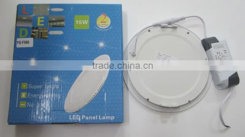Made in China 15W and round Recessed LED panel light