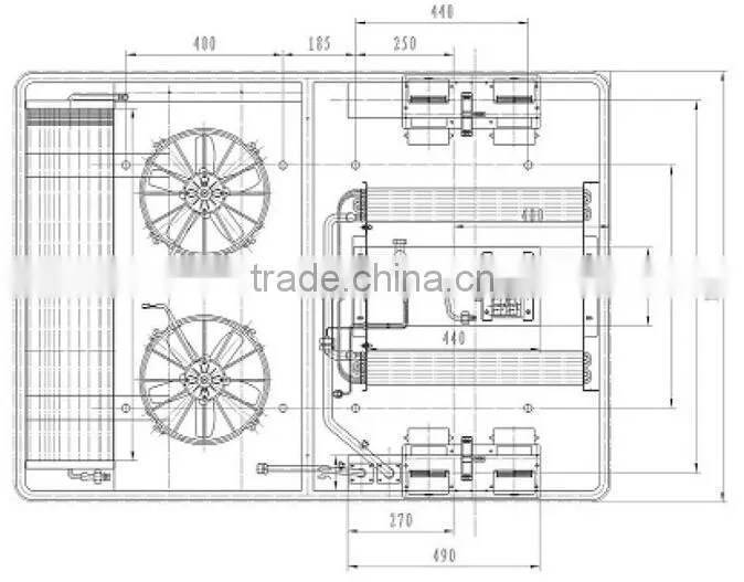Model: KT12, Used Cargo Van Sprinter Air Conditioner/ Air Conditioning Equipment for Minibus, Commercial Car