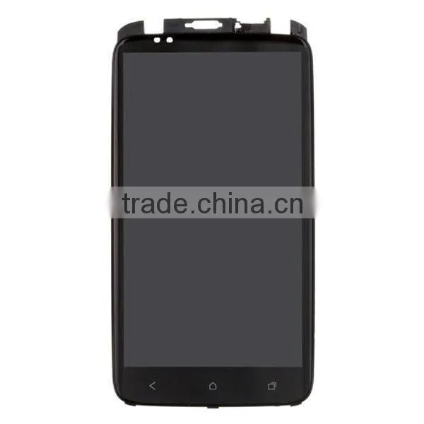 lcd & digitizer assembly for htc one x with front housing,for htc one x lcd with touch screen assembly high quality