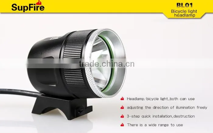 SupFire dual-use powerful led headlamp & bicycle light