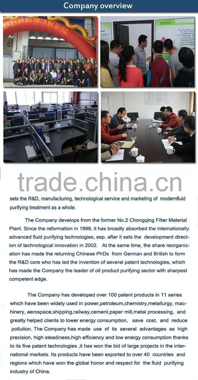 Waste Lube Oil Hydraulic Oil Fuel Oil Vacuum Purifier Factory China