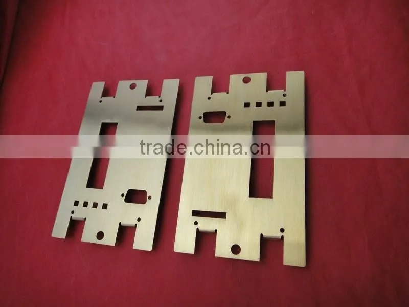 High precision gold chromate metal stamping