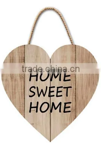Decoration wooden plaque with saying Home sweet home