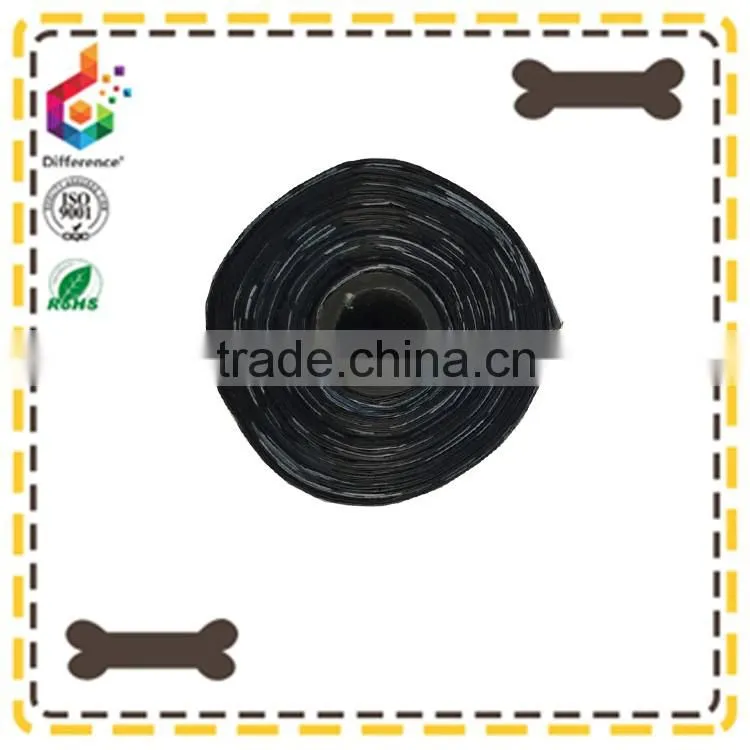 black plastic pet garbage bags