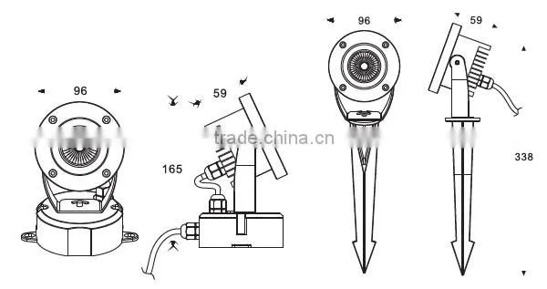 6W 2015 hot sell new LED garden light