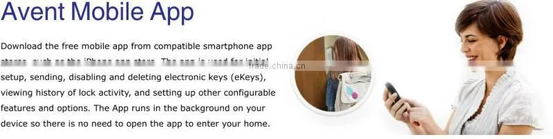 2013 New Q1000 Waterproof Stainless steel NFC lock with Touch screen