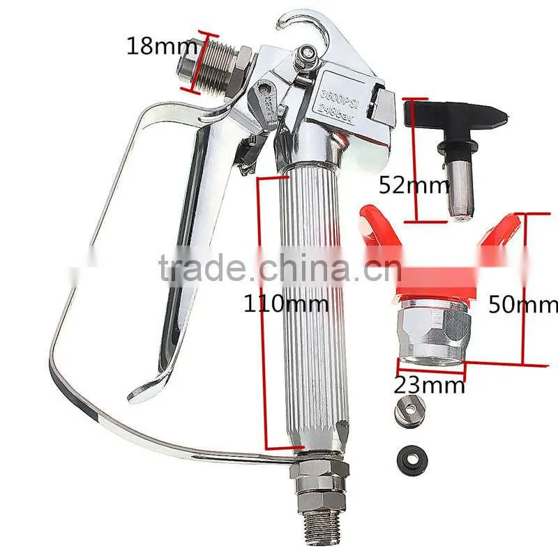 250kg Pressure 3600PSI Airless Spraying Gun Machine Paint No Gas Guard AR-80