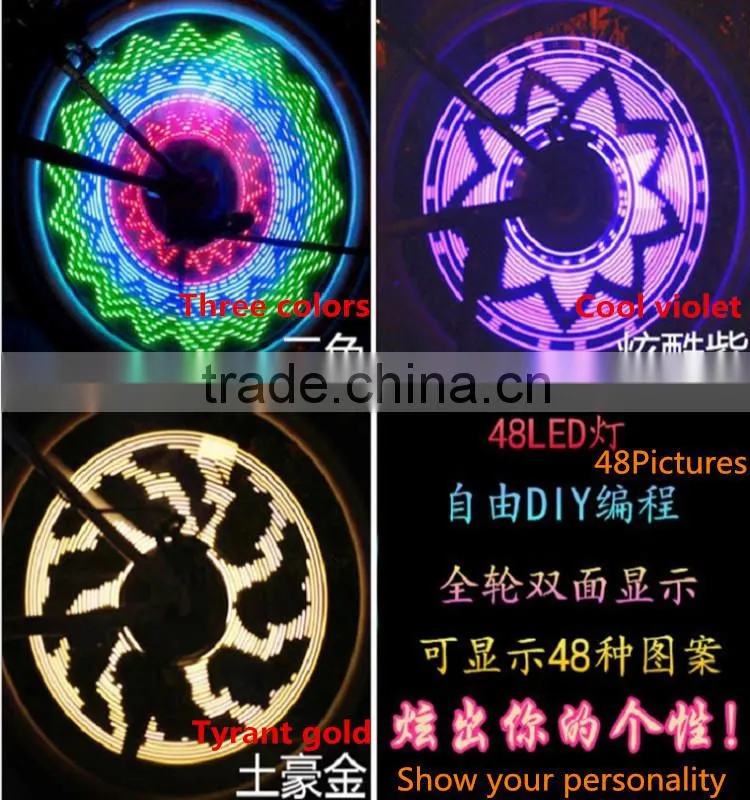 Bright Outdoor usage Colorful LED Bike Wheel Light
