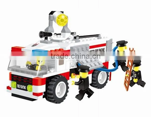 The Fire fighter building block child toy for boys