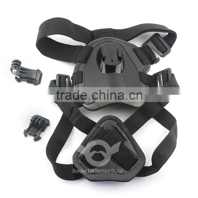 Dog Fetch Harness Chest Strap Belt Mount for GoPro Hero 4/3+/3/2/1lack, Blue, Pink