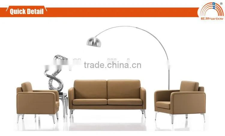 S-33 european style leather PU office sofa luxury sofa