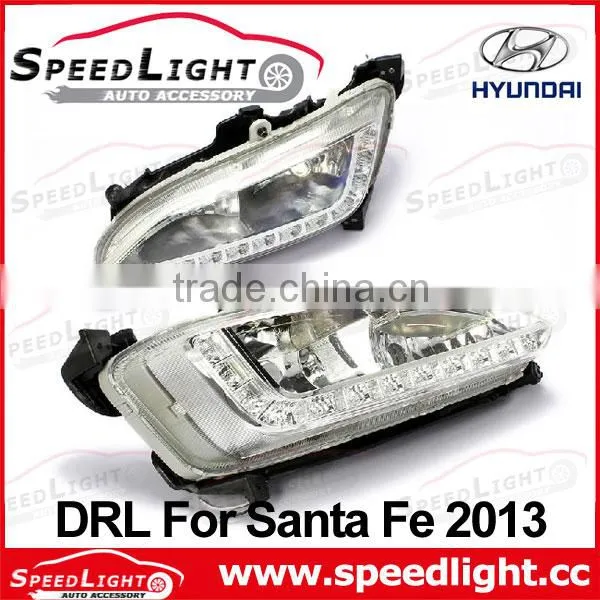New Arrival Daytime Running Lights LED Santa FE 2013 Accessories