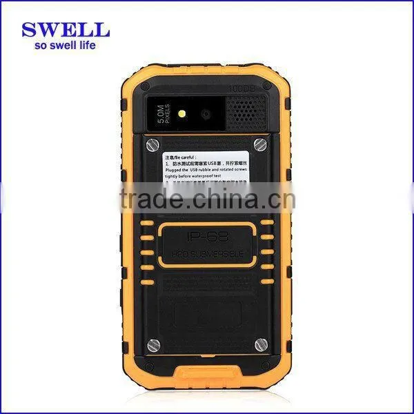 Newest 4.3 Inch telefono cellulare NFC Rugged Phones with 1G Rom 8G Rom UHF Walkie Talkie PTT outdoor GPS 3G phones A9 wholesale