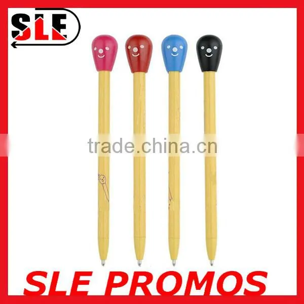 Promotion click matchstick ball pen
