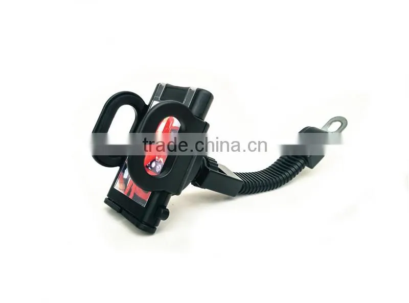360 degree Rotatable universal motorcycle rearview mirror phone holder