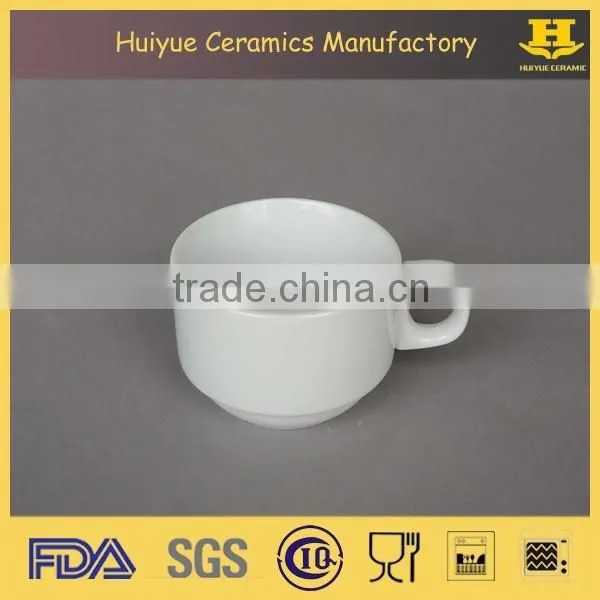 stacking cup, ceramic stacking cup and saucer