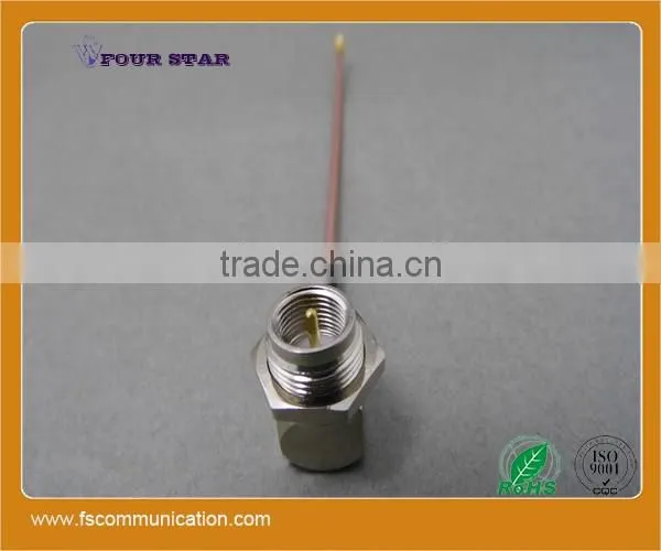 RG178 Cable Assembly with FME Male Bulkhead Right Angle Crimp to U.FL Male Crimp Connectors