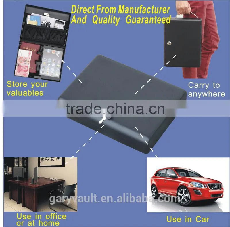 Wholesale -- MK500 Micro Vault key car gun pistol metal portablel key lock storage small file Mini Ipad safe box , document box