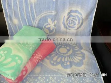 solid cotton bamboo blend jacquard bath towel set