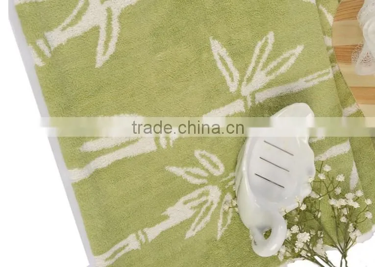 Ecological jacquard bamboo fiber towel bath towel