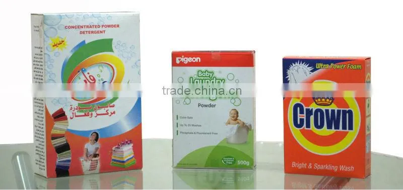 spray dried washing powder in carton packing machine