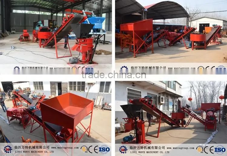 WT1-25 soil brick making machine for clay brick